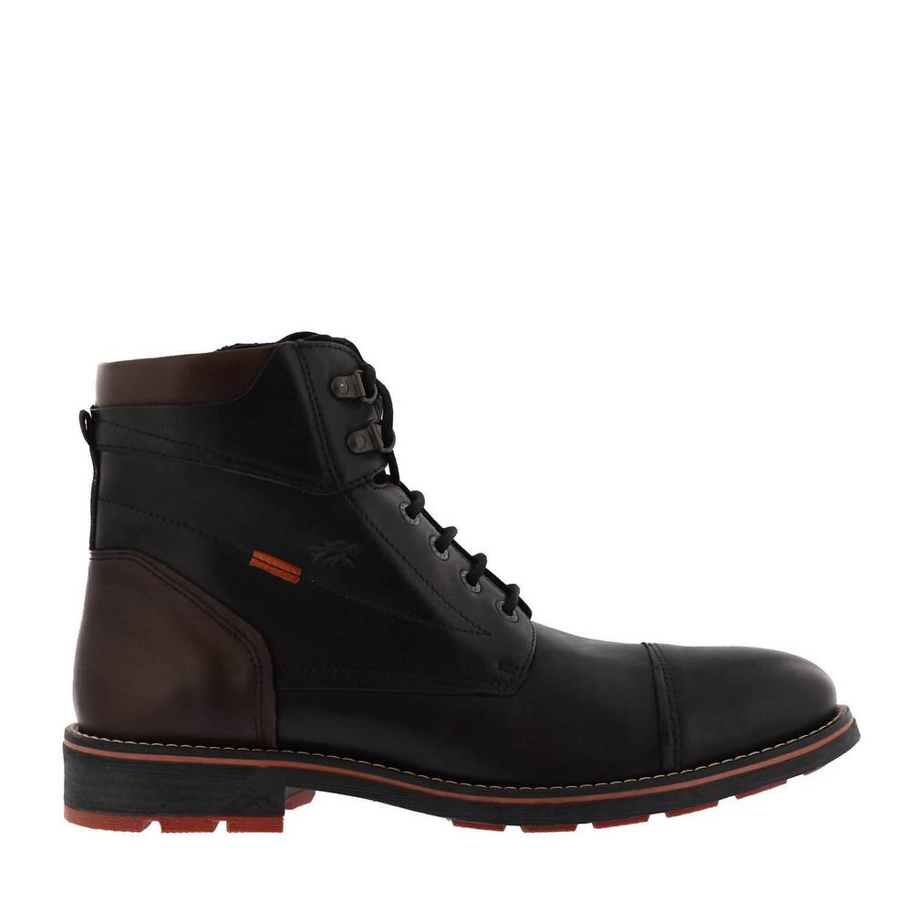 NEW FLUCHOS men's terry tie boot in black